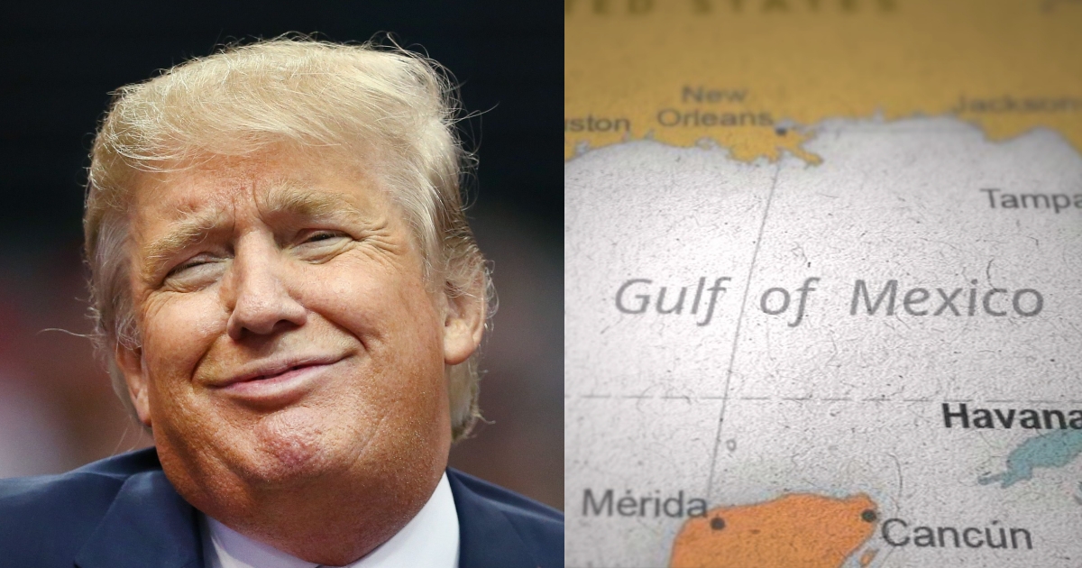Al parecer iba en serio: Trump renombrará el Golfo de México y el Monte Denali