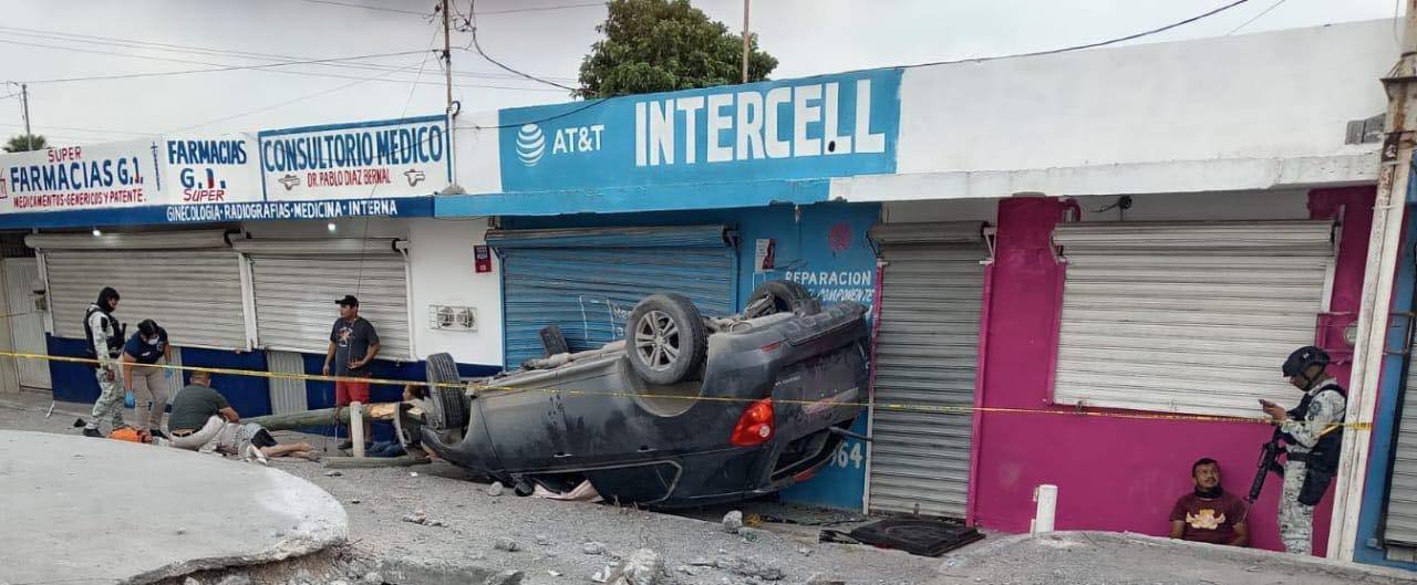 Vehículo arrolla a dos mujeres en parada de camión en Reynosa