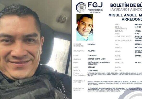 Guardia Estatal reportado como desaparecido en Nuevo Morelos
