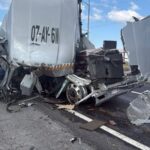 Choque de tractocamiones en la Reynosa–Monterrey deja un lesionado