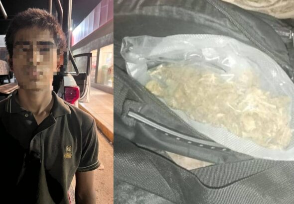 Aseguran a menor con presunta marihuana en Ciudad Victoria