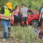Accidente en la Mante-Valles deja a padre e hija lesionados