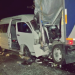 Aparatoso choque frontal deja 4 lesionados en Xicoténcatl