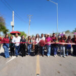 entrega alcaldesa Carmen Lilia Canturosas pavimentaciones